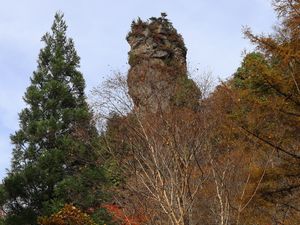 紅葉 ちょうちん岩